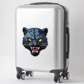 Wütendes Brüllendes Panther-Maskottchen Aufkleber (Koffer)
