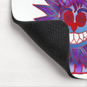 Wütendes Cheshire-Katzen-Feuer Mousepad (Ecke)