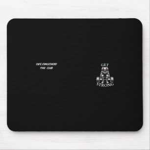 Wütendes Clown-Krafttraining-Tattoo und Gym-Fusion Mousepad