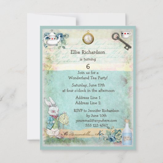 Wütendes Einladung (Rückseite)