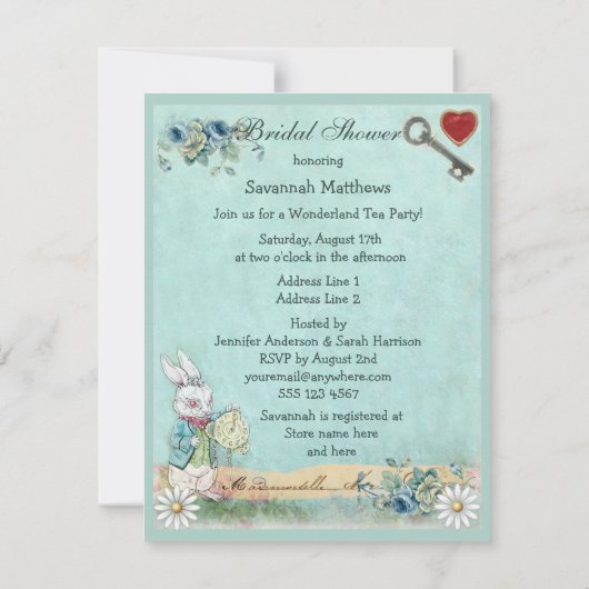 Wütendes Einladung (Rückseite)