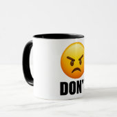 Wütendes Emoji DON'T Classic Tasse (Vorderseite Links)