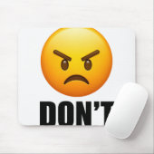 Wütendes Emoji Don't Mauspad (Mit Mouse)