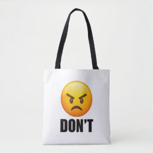 Wütendes Emoji DON'T-Tragetasche Tasche