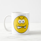 Wütendes Fletschendes Gesicht Kaffeetasse (Links)