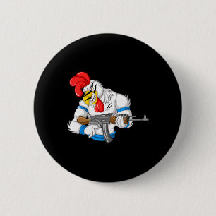 Wütendes Hühner-Cartoon-Waffe Hahn Lustige Waffe F Button