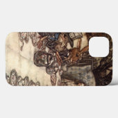Wütendes Hutmacher-Tee-Party Arthur Rackham Case-Mate iPhone Hülle (Rückseite (Horizontal))