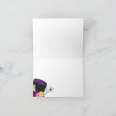 Wütendes Hutmacher-Tee-Party danken Ihnen zu Dankeskarte (Innenseite)