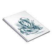 Wütendes Hutmacher-Tee-Party Notizblock (Rechte Seite)