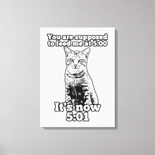 Wütendes Katzen-Meme für Katzenbesitzer und Katzen Leinwanddruck