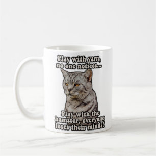 Wütendes Katzen-Meme für Katzenliebhaber und Katze Kaffeetasse
