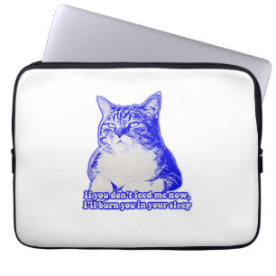 Wütendes Katzen-Meme für Katzenliebhaber und Katze Laptopschutzhülle