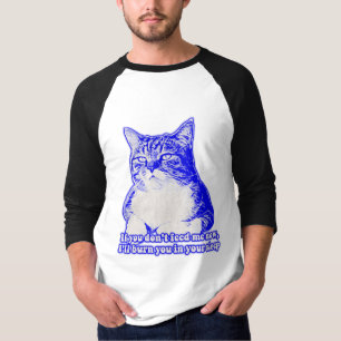 Wütendes Katzen-Meme für Katzenliebhaber und Katze T-Shirt