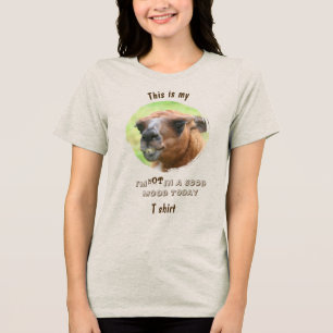 Wütendes Lama Schlechte Laune Lustig  Tri-Blend Shirt