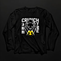 Wütendes Schwarzkatzen-T-Shirt mit langen Ärmeln, 