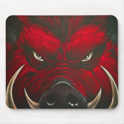 Wütendes Schwein Mousepad (Vorne)