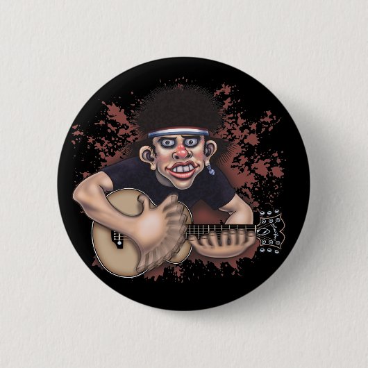 Wütendes Strummer Button (Vorderseite)