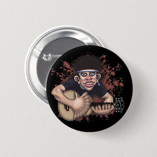 Wütendes Strummer Button (Vorne & Hinten)