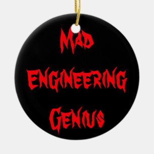 Wütendes Technik-GenieGeeky Geek-Nerd-Geschenke Keramik Ornament