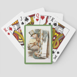 Wütendes Tee-Party Spielkarten