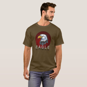 Wütendes Weißkopfseeadler-Maskottchen-Grafik-T-Shi T-Shirt