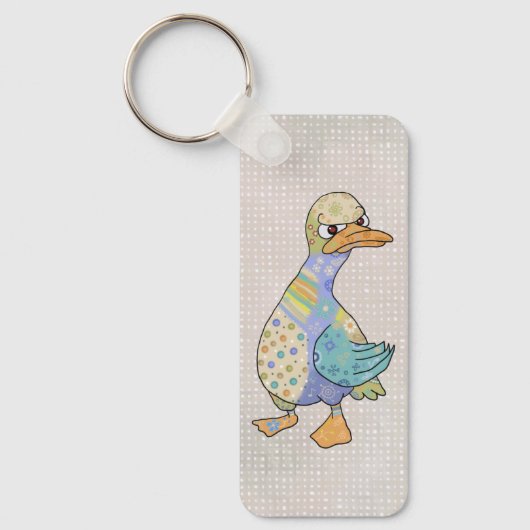 wütente Ente Schlüsselanhänger (Vorderseite)