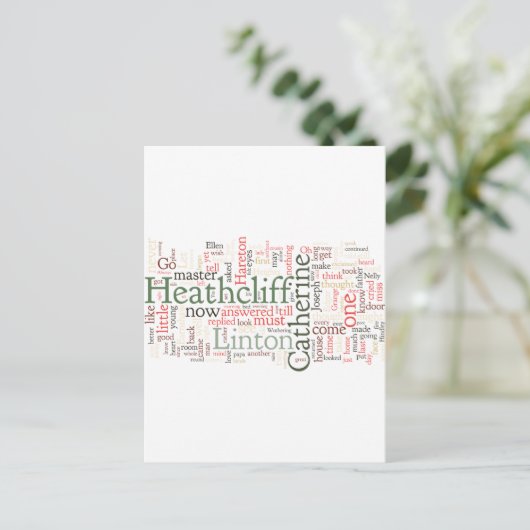 Wutherhöhen Word Cloud Postkarte (Stehend Vorderseite)