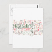 Wutherhöhen Word Cloud Postkarte (Vorne/Hinten)