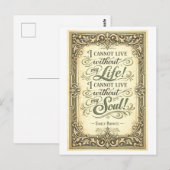 Wuthering Heights Bronte Quote Postkarte (Vorne/Hinten)