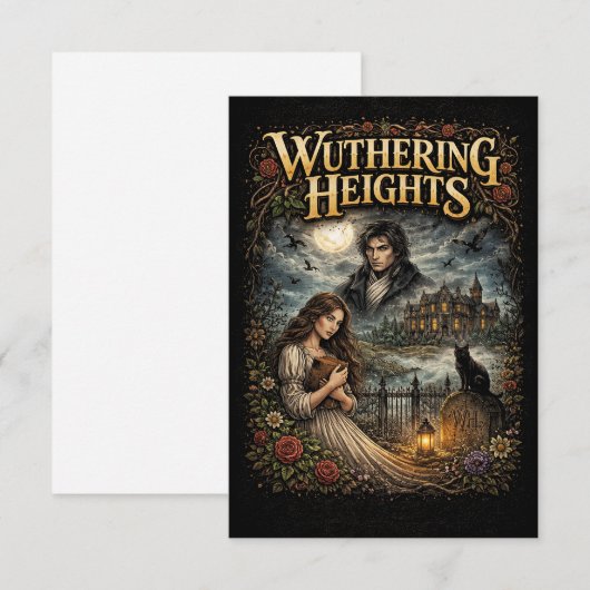 Wuthering Heights Dankeskarte (Vorne/Hinten)