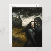 Wuthering Heights, Emily Bronte Gothic Literatur Postkarte (Vorne/Hinten)