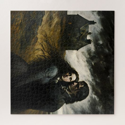 Wuthering Heights, Emily Bronte Gothic Literatur Puzzle (Horizontal)