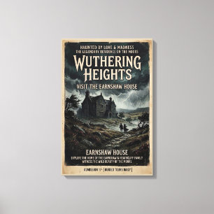 Wuthering Heights Gothic Hochland Vintage Reise Leinwanddruck