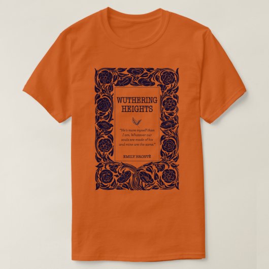 Wuthering Heights Heathcliff Buchhandlung Bronte S T-Shirt (Design vorne)