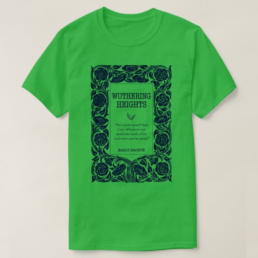 Wuthering Heights Heathcliff Buchhandlung Bronte S T-Shirt (Design vorne)