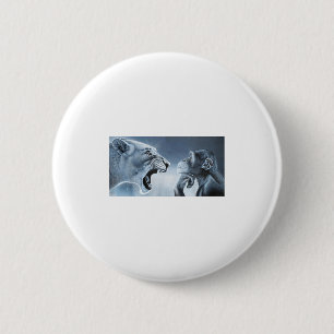 Wutmeme, Löwenaffe, Affe Und Löwe Meme M Button
