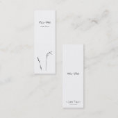Wuwei-Bookmark Mini Visitenkarte (Vorne/Hinten)