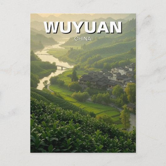 Wuyuan Jiangxi China Travel Postkarte (Vorderseite)
