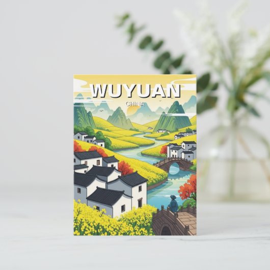 Wuyuan Jiangxi China Travel Postkarte (Stehend Vorderseite)