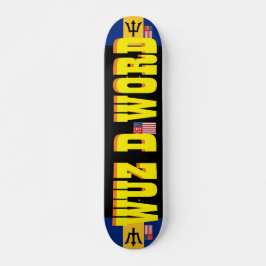 WUZ DA WORD JMT BARB 7 3/4" Skateboard Deck