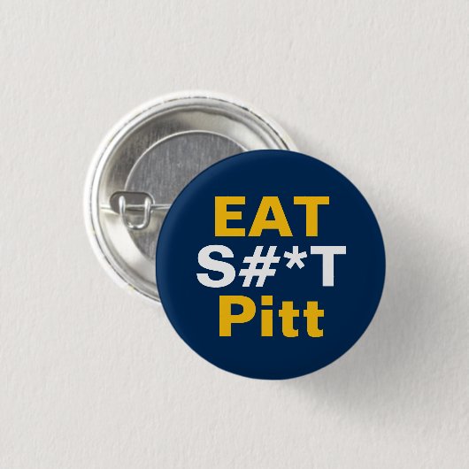 WV Button Pin - Eat It Pitt  (Vorne & Hinten)