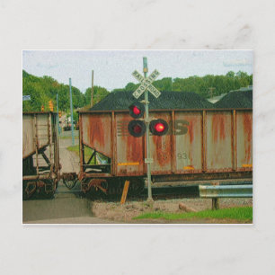 WV Coal Train Postkarte