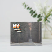 WV Country Roads Postkarte (Stehend Vorderseite)