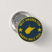 WV für Harris Walz-Taste Button (Vorne & Hinten)