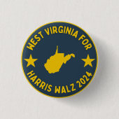 WV für Harris Walz-Taste Button (Vorderseite)