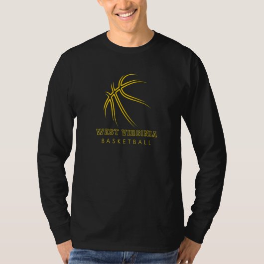 Wva Der Staat Liebe West Virginia Baske T-Shirt (Vorderseite)
