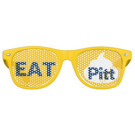 WVU Eat it PITT Sunglasses for Gameday - GOLD Partybrille