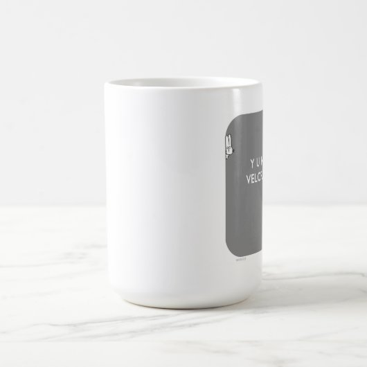 WW033 "Badass Häschen" waitwot "Flauschwand " Kaffeetasse (Mittel)