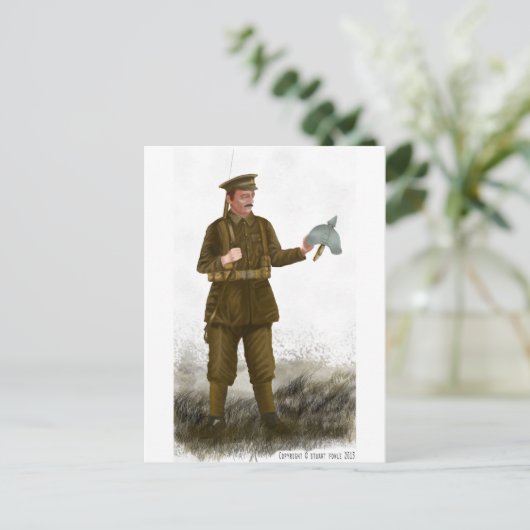 WW1 Britische Postkarte "Tommy" (Stehend Vorderseite)