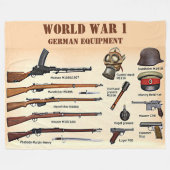 WW1 DEUTSCHE AUSRÜSTUNG FLEECEDECKE (Vorderseite (Horizontal))